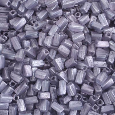 Czech Twisted Rectangle Beads 5x2.6mm Luster Square Hole