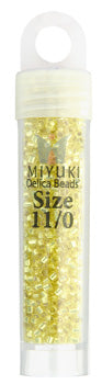 Miyuki Delica 11/0 5.2g Vials Silverlined