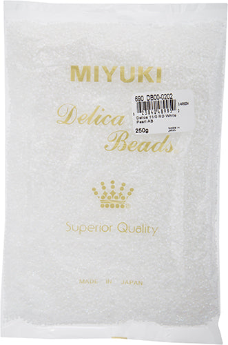 Miyuki Delica 11/0 Bag White Pearl Luster