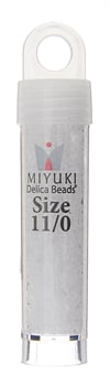 Miyuki Delica 11/0 5.2g Vials Transparent Opal
