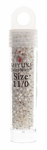 Miyuki Delica 11/0 5.2g Vials Silverlined