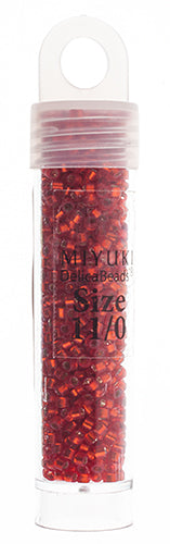 Miyuki Delica 11/0 5.2g Vials Semi-Matte Dyed