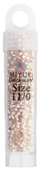 Miyuki Delica 11/0 5.2g Vials Transparent Silverlined