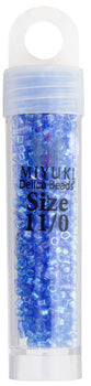 Miyuki Delica 11/0 5.2g Vials Transparent Aurora Borealis