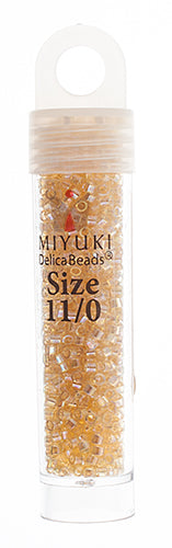 Miyuki Delica 11/0 5.2g Vials Transparent Luster