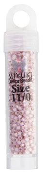 Miyuki Delica 11/0 5.2g Vials Pale Rose Opal Silverlined