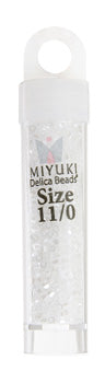 Miyuki Delica Cut 5.2g Vial Crystal Luster