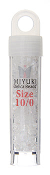 Miyuki Delica Cut 5.2g Vial Crystal Aurora Borealis