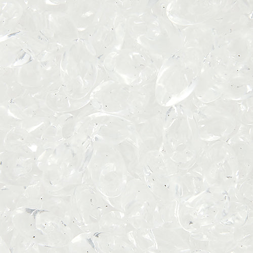 Long Magatama 4x7mm Transparent Crystal - 22g Vial