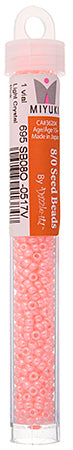 Miyuki Seed Beads Transparent Light Crystal Pink - 22g Vials