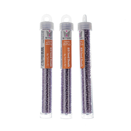 Miyuki Seed Beads Lavender Opaque - 22g Vials