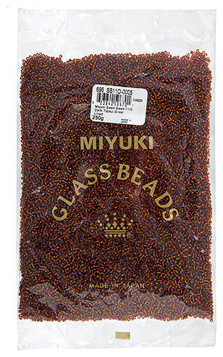 Miyuki Seed Beads Dark Topaz Silver Lined 250g