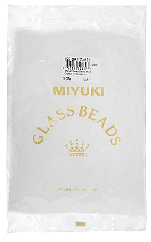Miyuki Seed Beads Transparent Crystal 250g