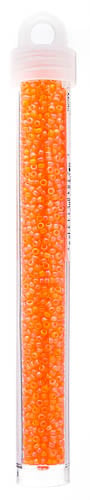 Miyuki Seed Bead 11/0 Orange Transparent AB Matte - 22g Vials