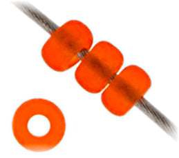 Miyuki Seed Bead 11/0 Orange Transparent Matte - 22g Vials