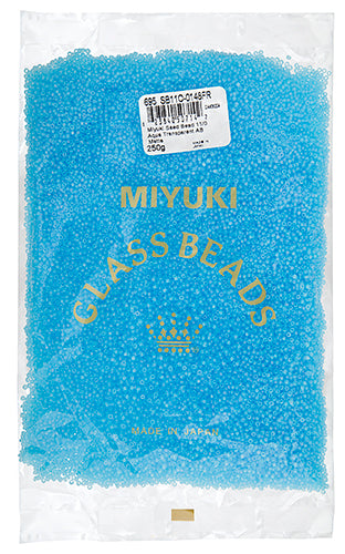 Miyuki Seed Bead 11/0 Aqua Transparent AB Matte 250g