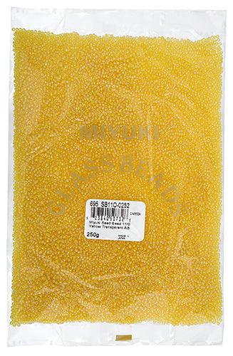Miyuki Seed Bead 11/0 Yellow Transparent AB 250g