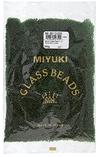 Miyuki Seed Beads Olive Gold Luster 250g