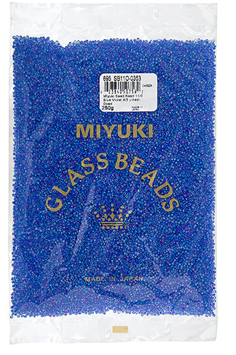 Miyuki Seed Bead 11/0 Blue Violet AB Lined-Dyed 250g