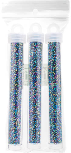 Miyuki Seed Beads Variegated Iris Metallic - 22g Vials