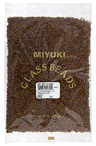 Miyuki Seed Beads Light Bronze Iris/AB Metallic 250g