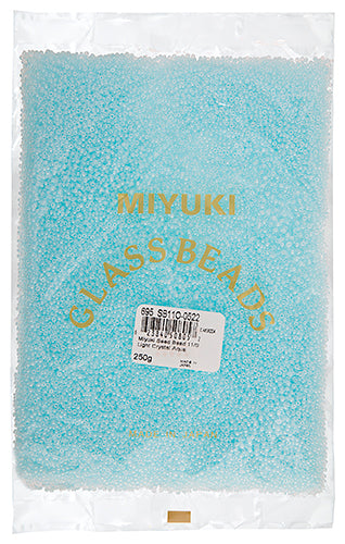Miyuki Seed Bead 11/0 Light Crystal Aqua 250g