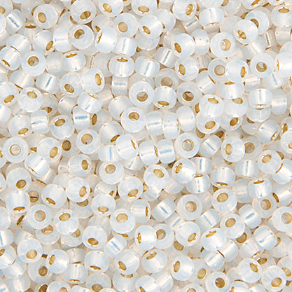 Miyuki Seed Beads White Opal Silver Lined 250g