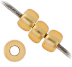 Miyuki Seed Bead 11/0 Gold Silver Lined Semi-frosted - 22g Vials