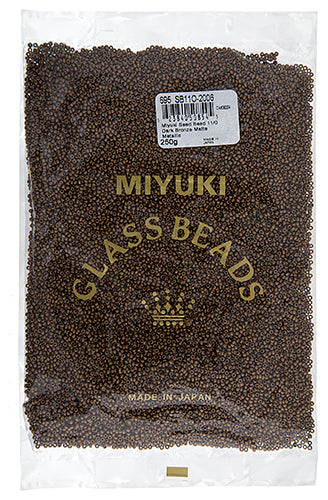 Miyuki Seed Beads Dark Bronze Matte Metallic 250g