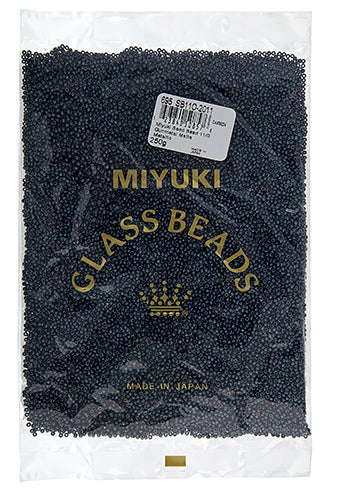 Miyuki Seed Bead 11/0 Gunmetal Matte Metallic 250g