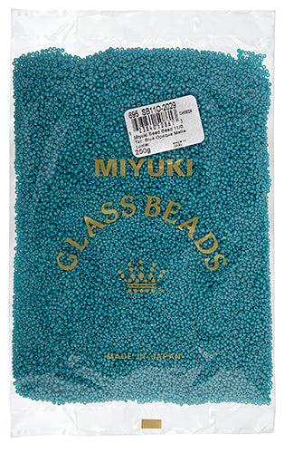 Miyuki Seed Bead 11/0 Turquoise Blue Opaque Matte Luster 250g