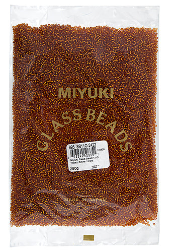 Miyuki Seed Bead 11/0 Topaz Silver Lined 250g
