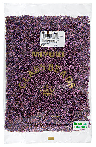 Miyuki Seed Bead 11/0 Duracoat Galvanized Eggplant 250g