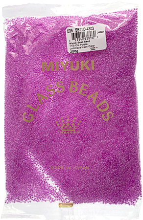 Miyuki Seed Bead 11/0 Color Lined Purple Luminous Neon Color 250g