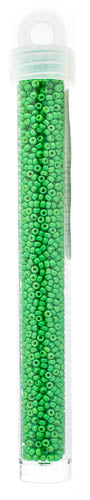 Miyuki Seed Beadd Spring Green Opaque Duracoat - 22g Vials