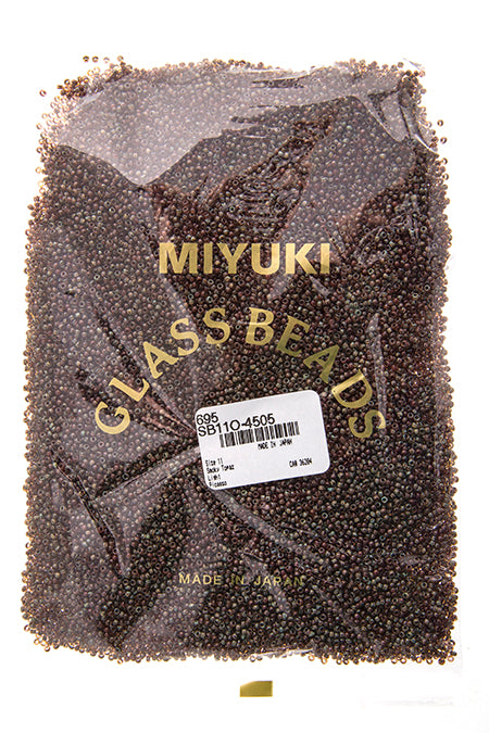 Miyuki Seed Bead 11/0 Transparent Light Smoky Topaz Picasso 250g