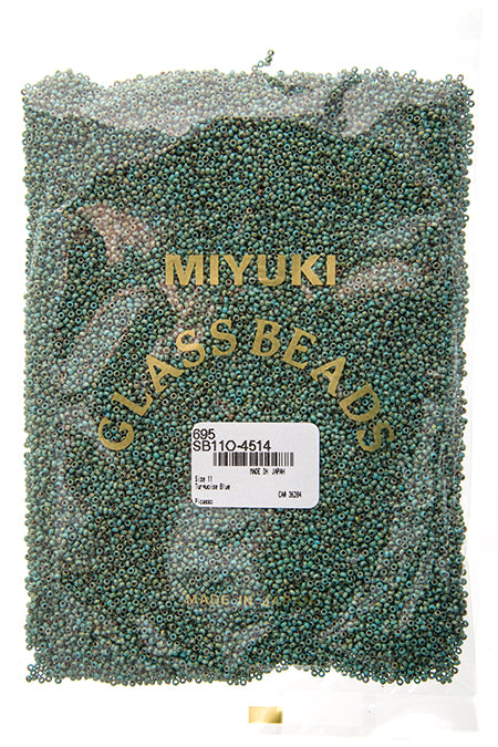 Miyuki Seed Beads Picasso Turquoise 250g