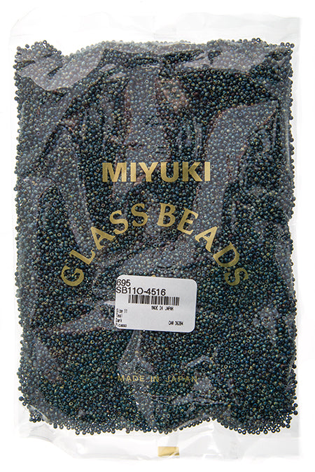 Miyuki Seed Bead 11/0 Opaque Dark Teal Picasso 250g
