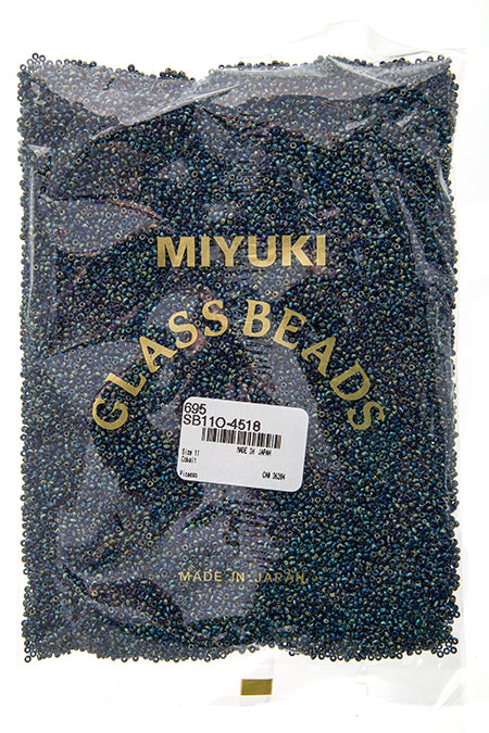 Miyuki Seed Bead 11/0 Opaque Cobalt Picasso 250g