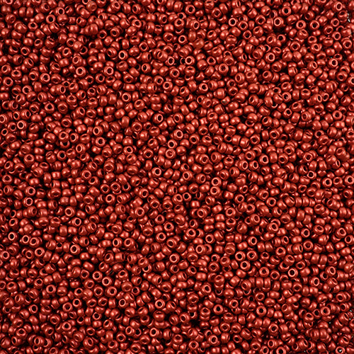 Miyuki Seed Beads Metallic Lava Red - 22g Vials
