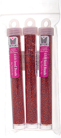Miyuki Seed Beads Flame Red Silver Lined - 22g Vials