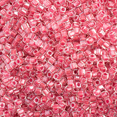 Miyuki Square/Cube Beads 1.8mm Rose Luster - apx 20g Vial