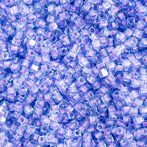 Miyuki Square/Cube Beads 1.8mm Purple Luster