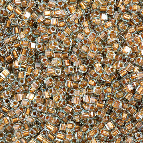 Miyuki Square/Cube Beads 1.8mm Peanut Luster - apx 20g Vial