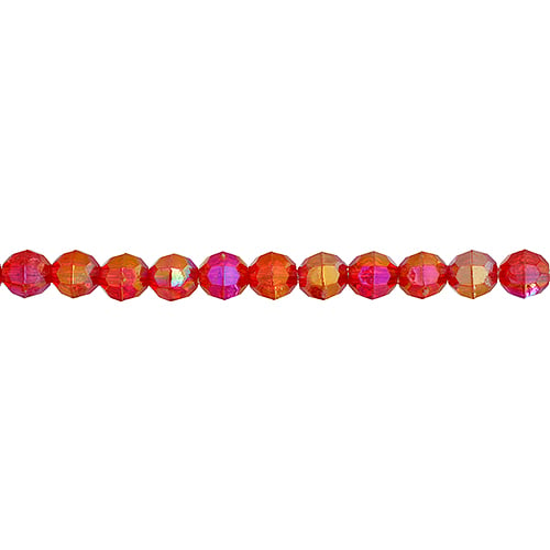 Plastic Facetted Bead 6mm 