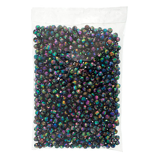 Plastic Facetted Bead 6mm 