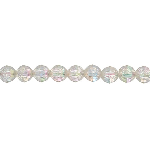 Plastic Facetted Bead 8mm