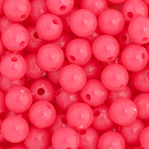 Plastic Round Beads 6mm