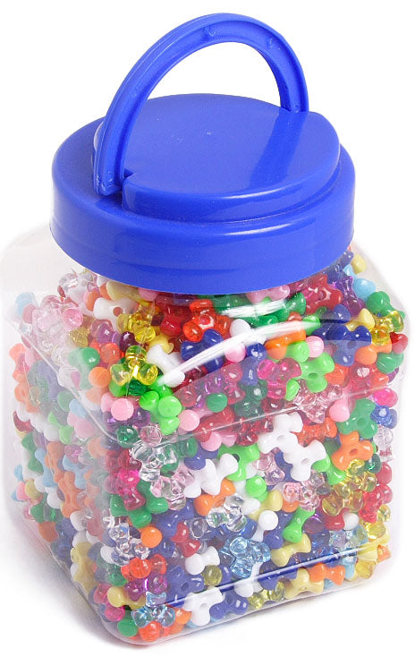 Jar - Tri Beads Multi 1200pcs