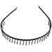 Hair Band Metal Black With Wire Teeth